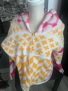 Free People bright beach sweater